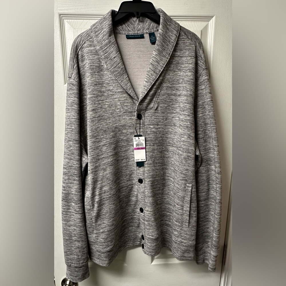 Perry Ellis Men's Alloy Principles Sweater - 2XL - Gray